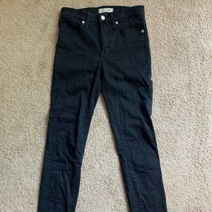 High-Rise Skinny Black Madewell Jeans